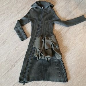 Sweaterdress in Hunter green